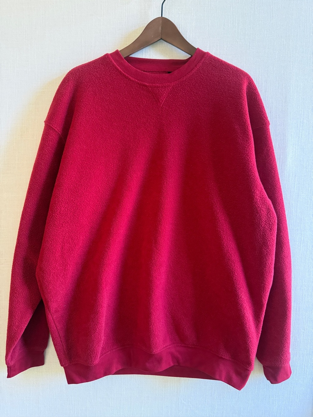 Bollé Golf Red Fleece Crewneck Pullover Sweatshirt Size XL